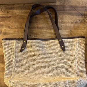 rag & bone raffia tote bag